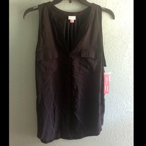 Merona sleeveless button down